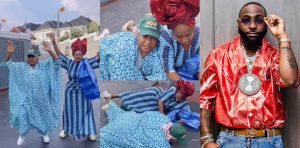 Moment Nkechi Blessing and Bakare Zhainab beg Davido, compose song for him