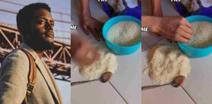 Nigerian Man counts grains of rice from 1 to 980 million as he refuses to trust his girlfriend