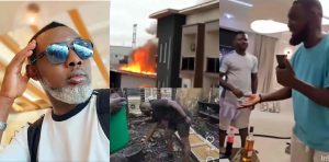 Comedian AY flaunts his renovated burnt mansion; Jowizaza and other billionaires are spotted