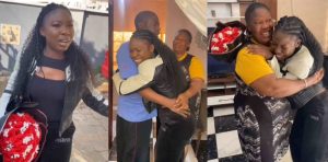 Heartwarming moment Nigeria lady returns home to surprise parents after 9 years abroad