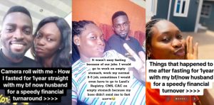 Nigerian lady who fasted for 1 year rejoices as boyfriend gets good dollar-paying job, got a car and house gift