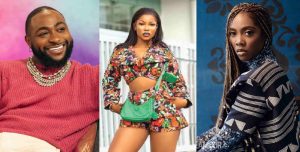 Reactions as Davido likes post mocking Tacha on body odour amidst fight with Tiwa Savage