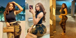 Video of actress Regina Daniels from her co-wife Laila’s birthday dinner, stir reactions online
