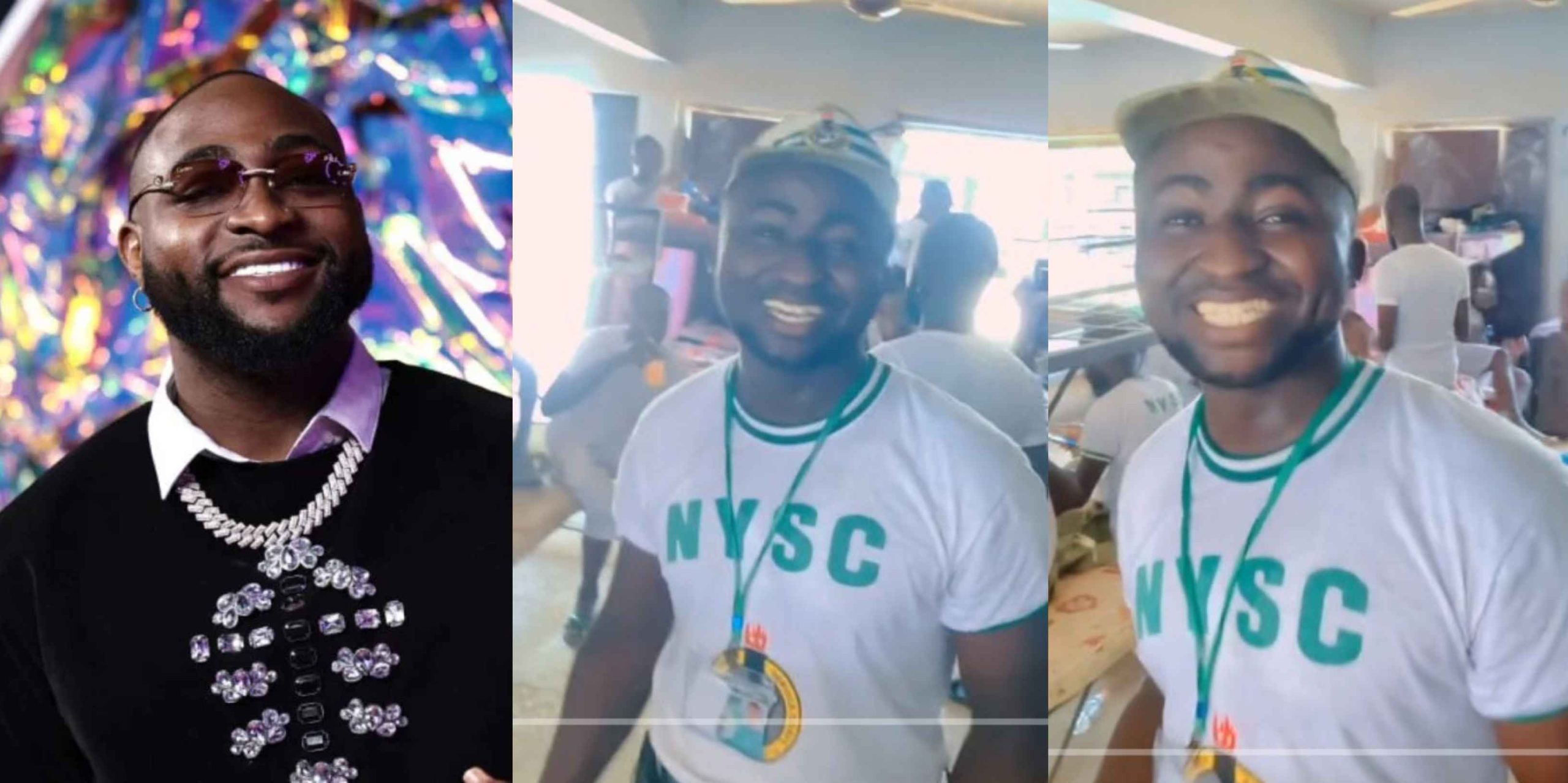 Man cries out a corps members mistake him for Davido at NYSC orientation camp