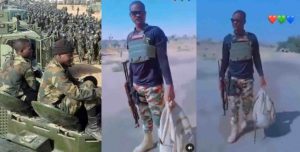 Nigerian army arrests soldier who cries out about his 50k salary not able to pay N35k transport fare to see his family 