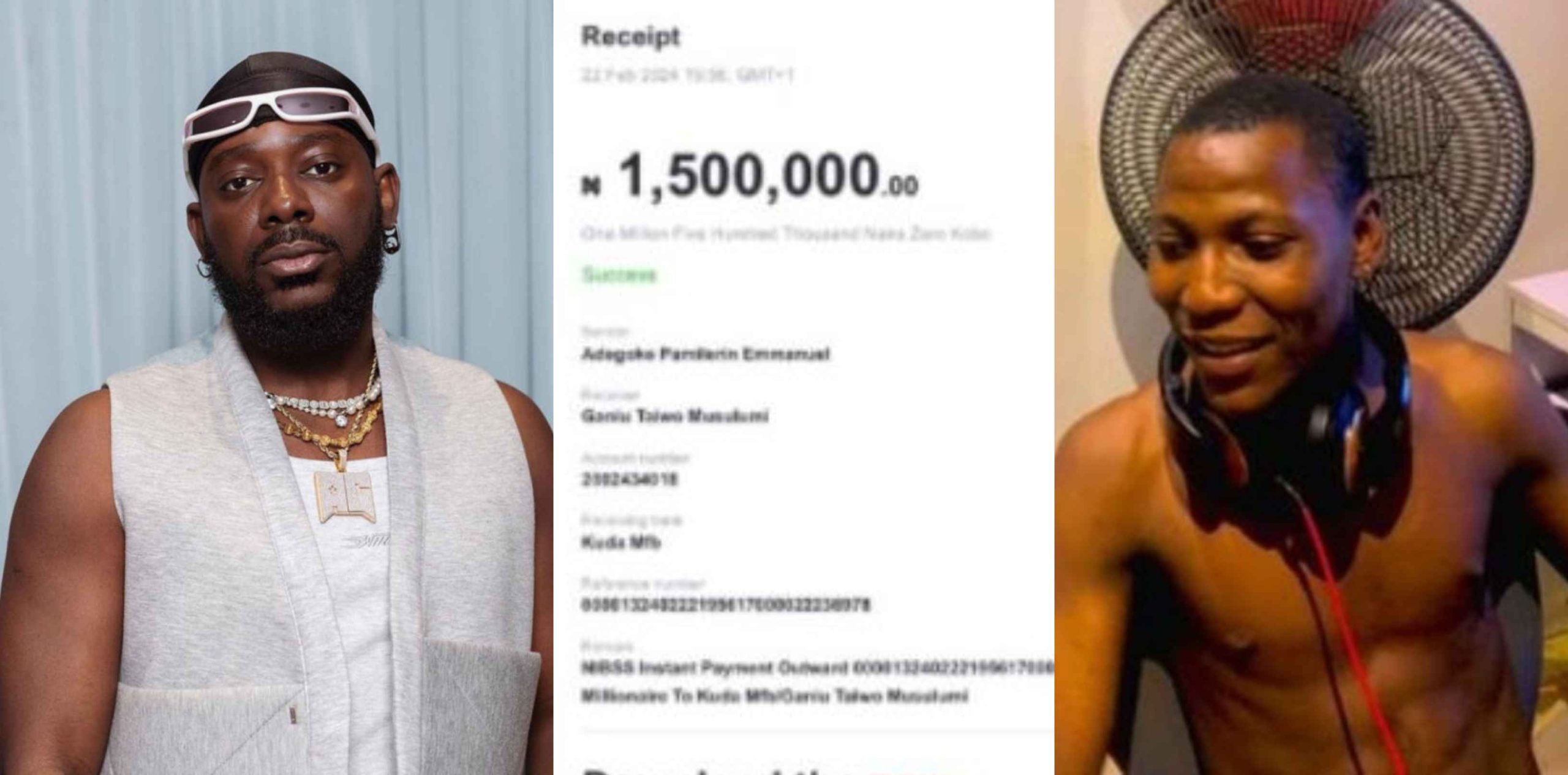 Nigerian man overexcited as Adekunle Gold turns him a millionaire overnight after begging for his assistance