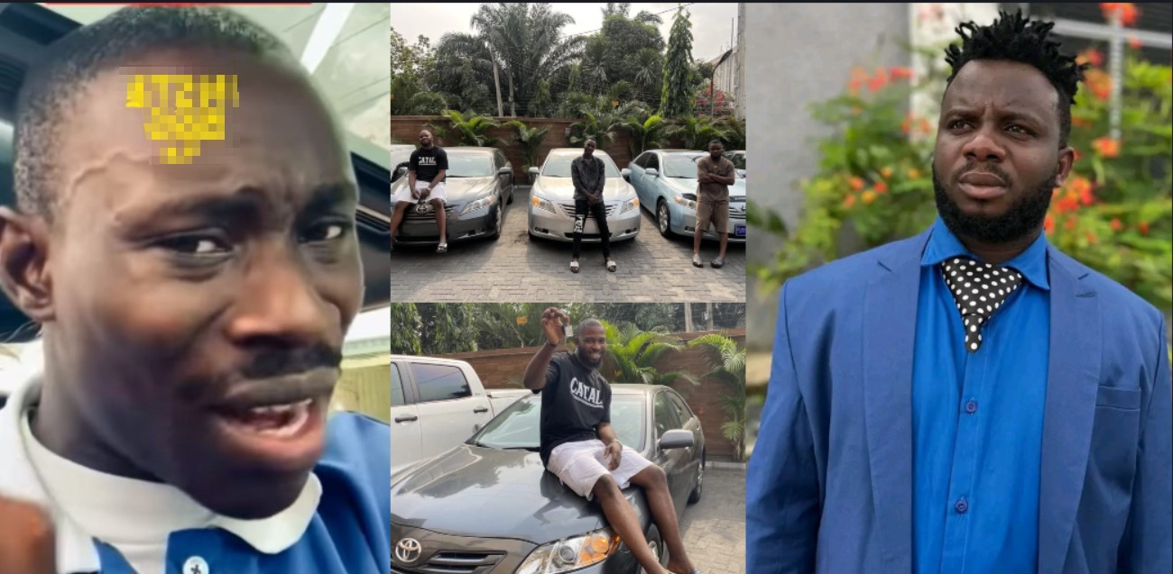 Nigerian man slams Skit maker Sabinus for gifting his friends cheap cars