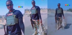 Nigerian soldier cries out after being unable to pay N35k transport fare to see his family
