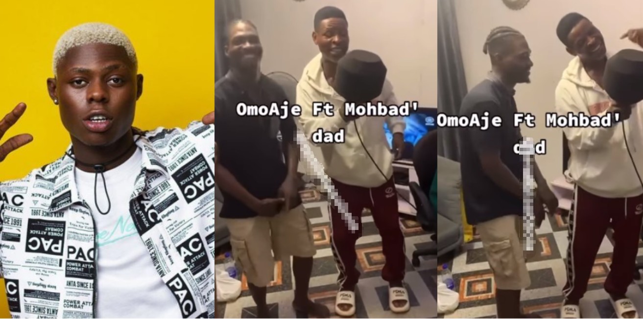 Nigerians react as snippet of Mohbad’s dad new song with an artiste surfaces online