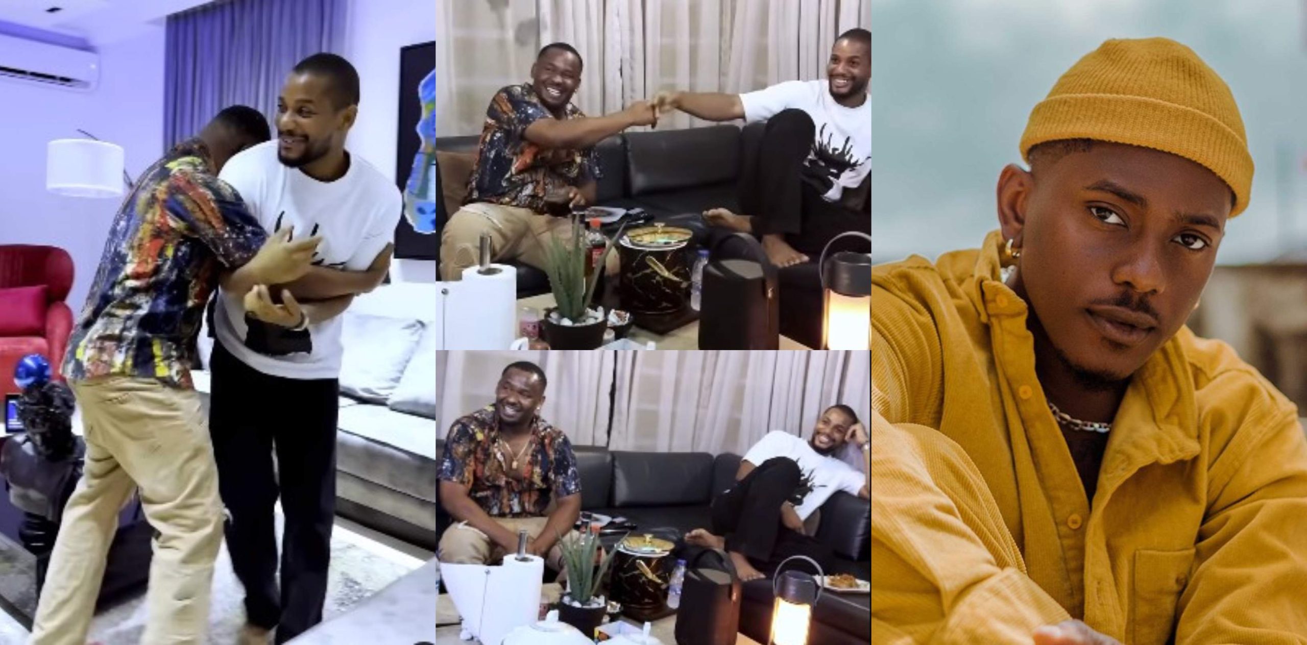 Actor Alexx Ekubo reacts to his viral ‘I can buy Timini’ statement, as he hosts Zubby Michael in his mansion