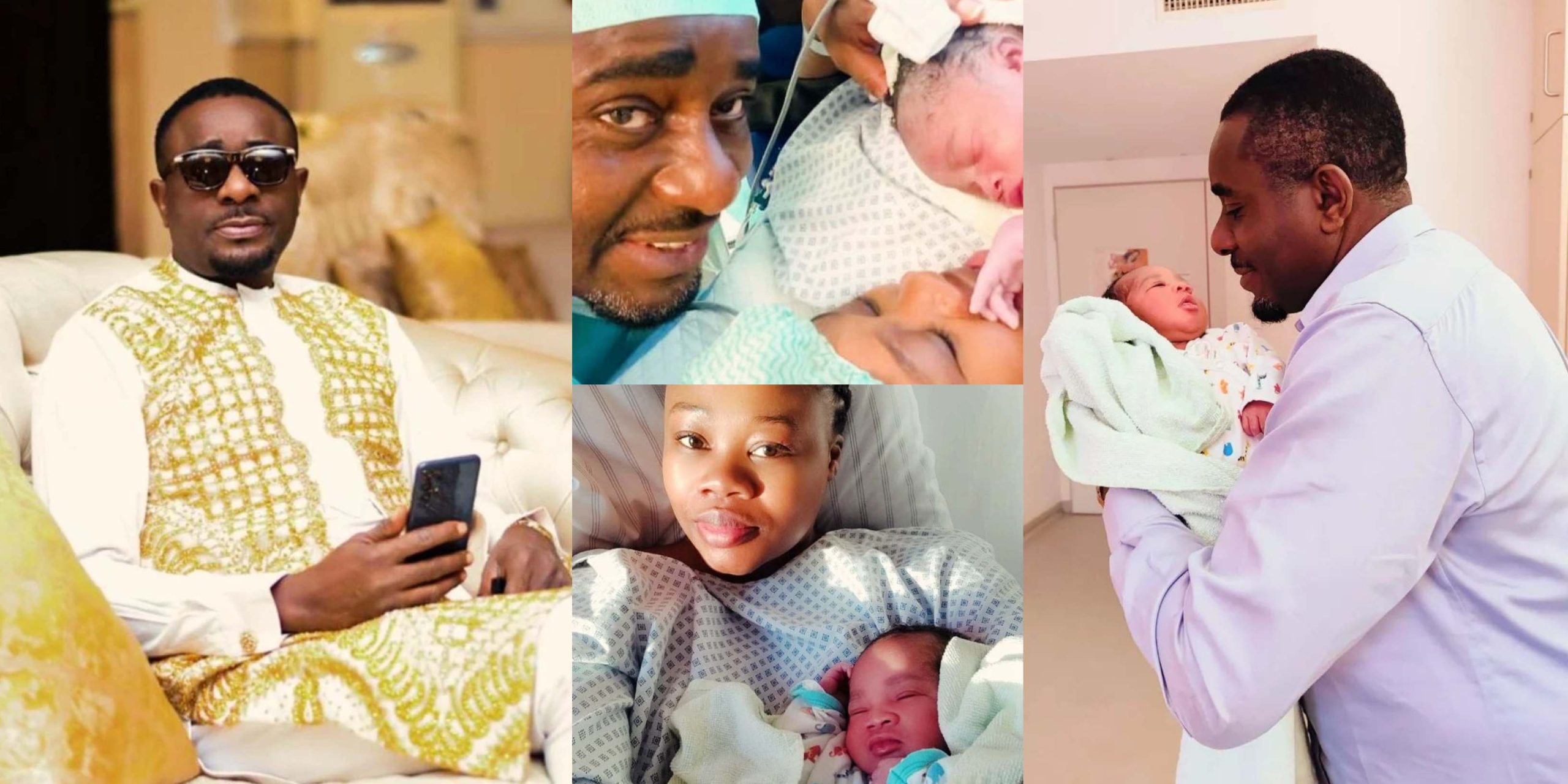 Actor Emeka Ike welcomes baby girl with his new wife as he clocks new age today