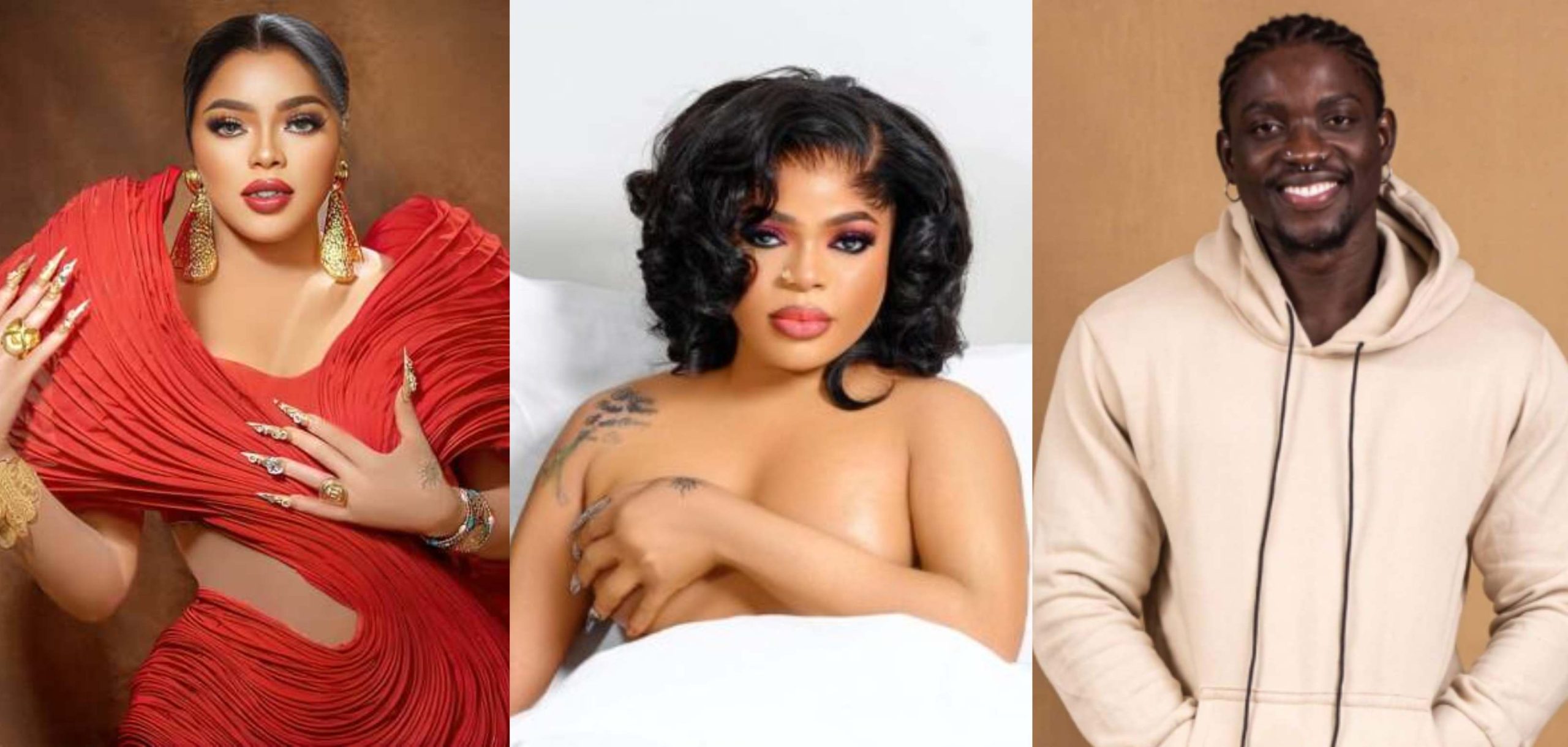 Mixed reactions as Bobrisky finally shows off her bosom cavity for the first time