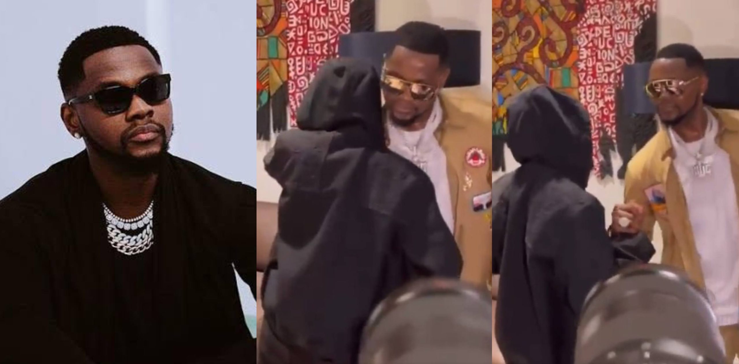 Mixed reactions as Kizz Daniel greets Wizkid awkwardly at an event
