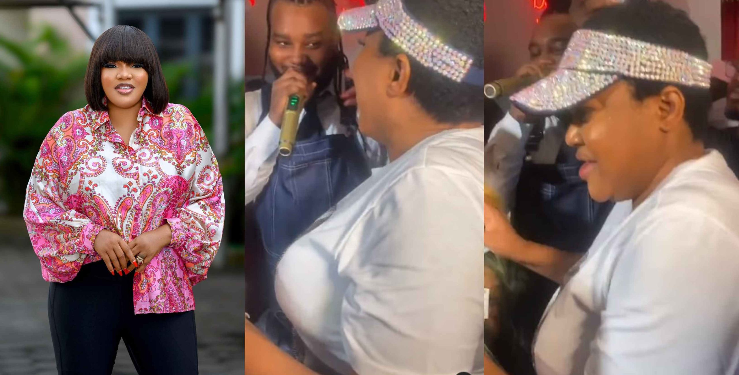 Moment 41-year-old Toyin Abraham slams hypeman who calls her by her name at Priscilla’s birthday party