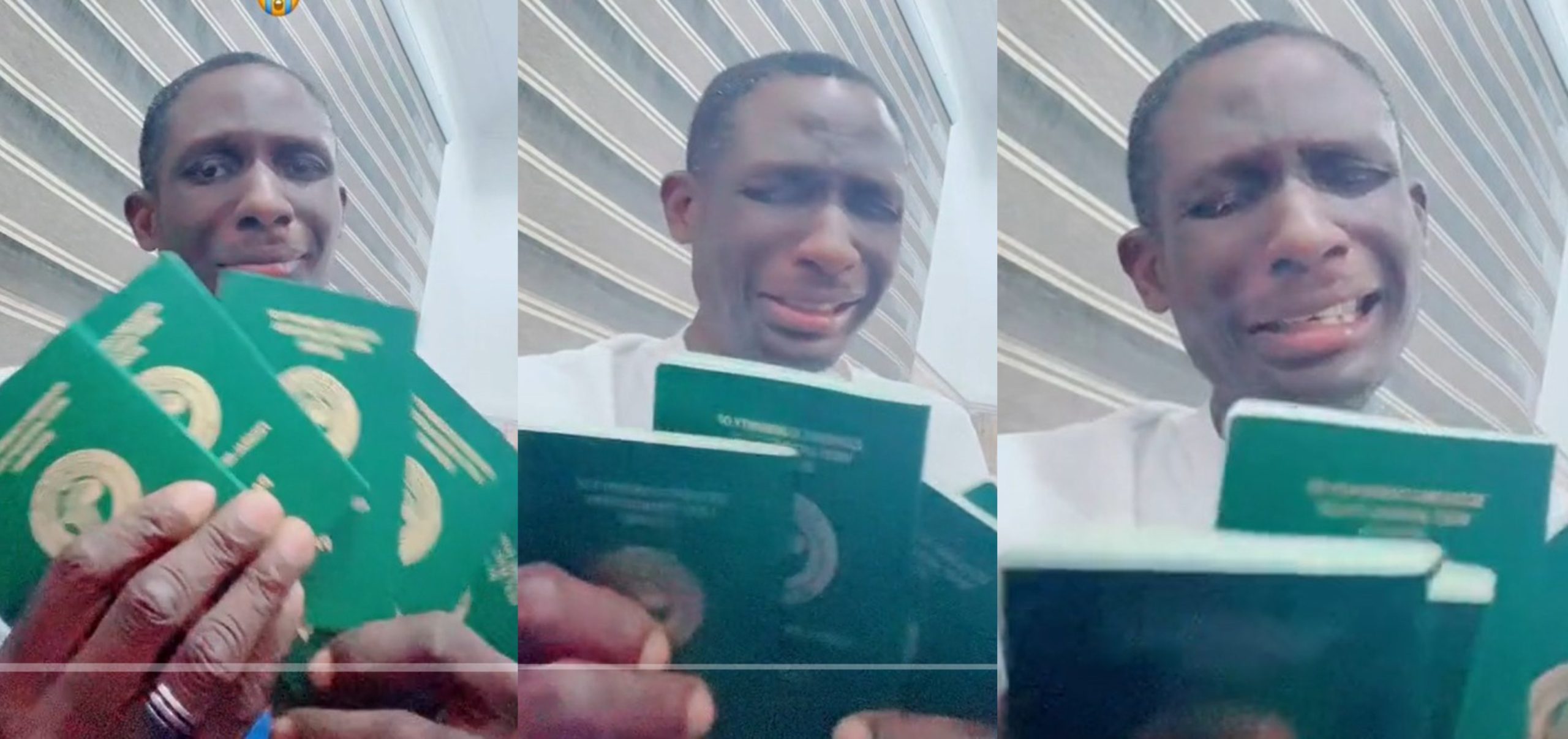 Nigerian man cries out after renewing passport 5 times, without stepping his foot at the Airports