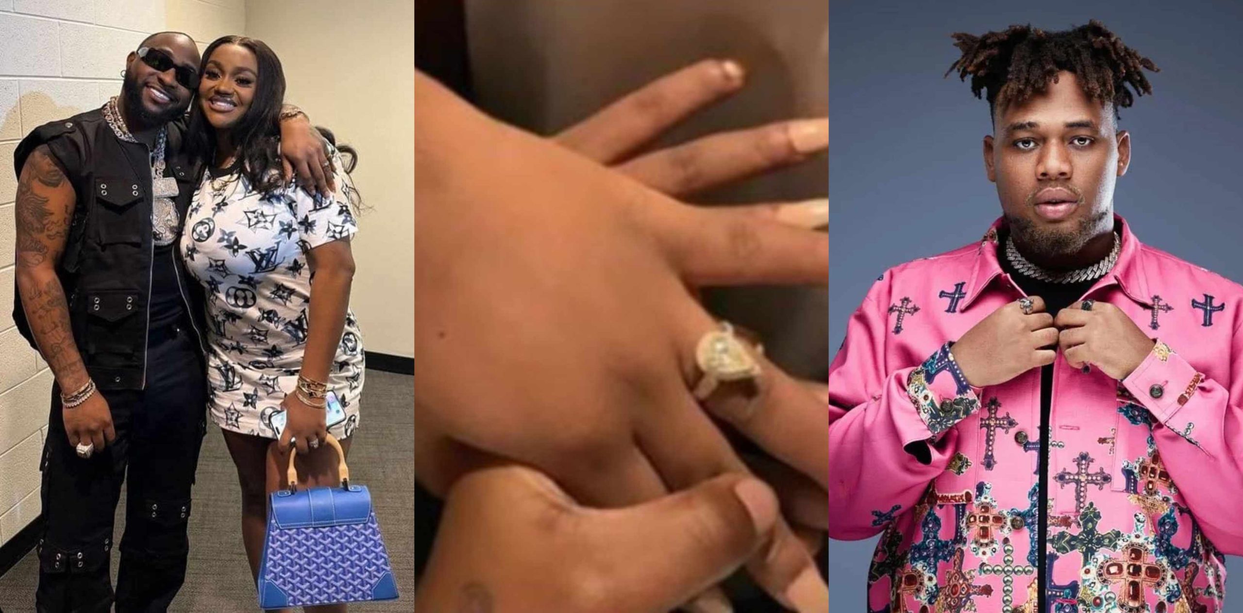 Reactions as singer Davido uses a whole BNXN networth to buy engagement ring for Chioma
