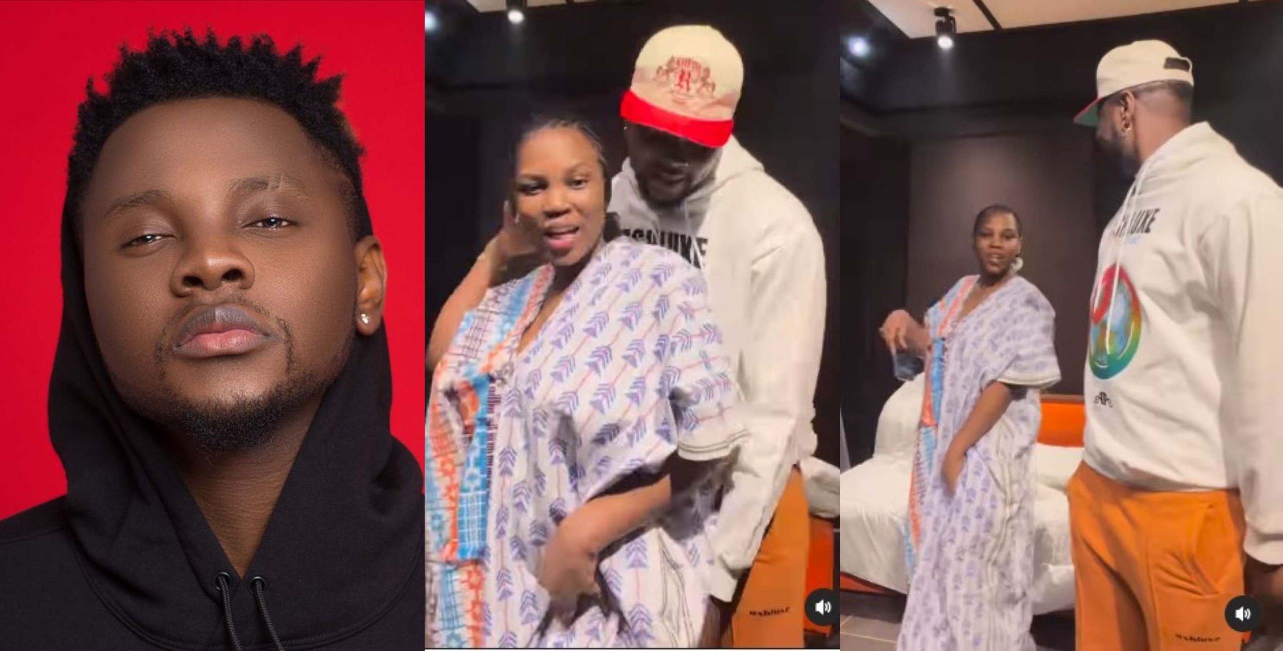 Singer Kizz Daniel reacts after being accused of beating and maltreating his wife Mrs Anidugbe
