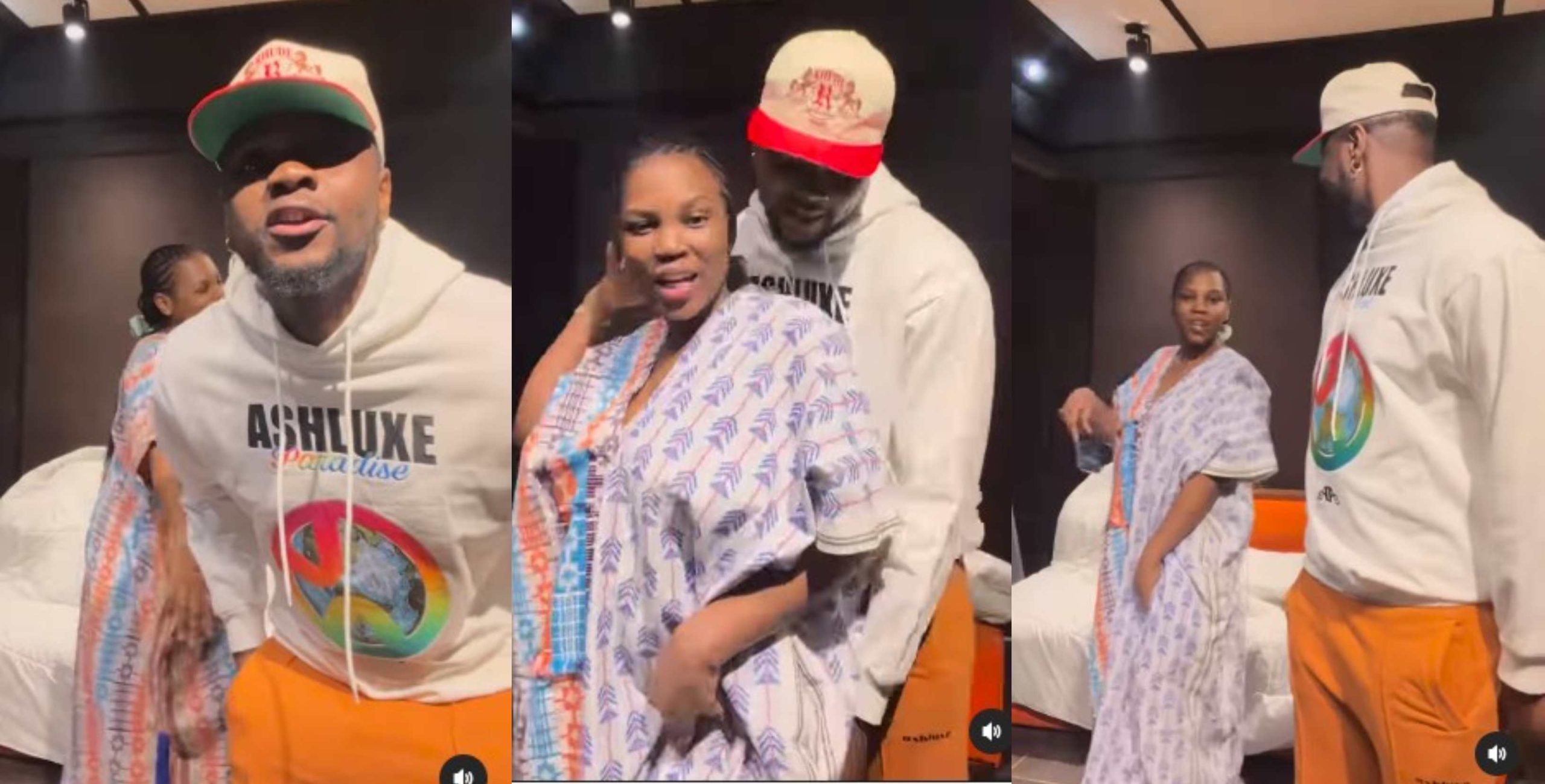 Singer Kizz Daniel stuns many with loved up moment with his wife