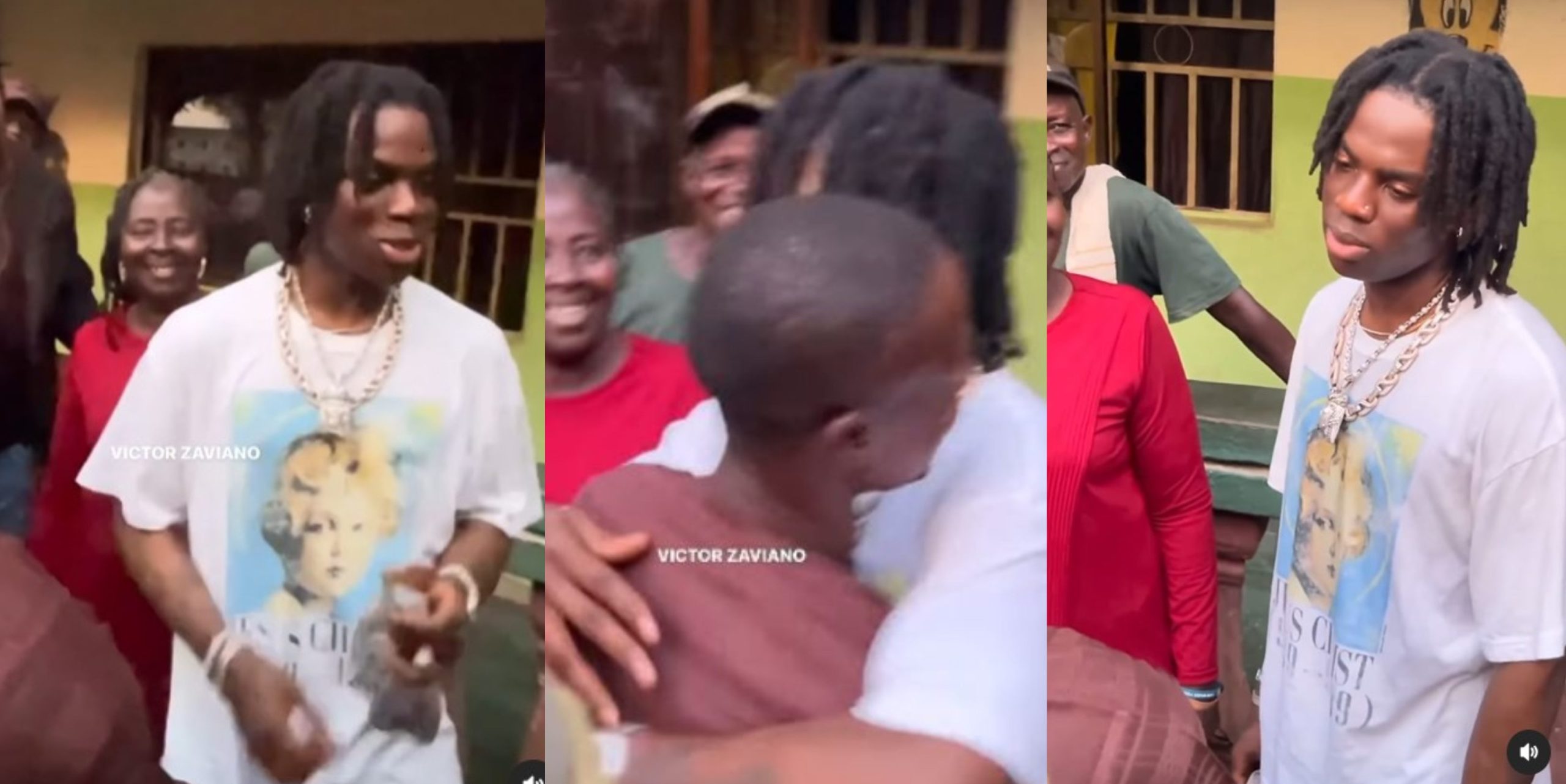 Singer Rema says as he visits former school in Edo state