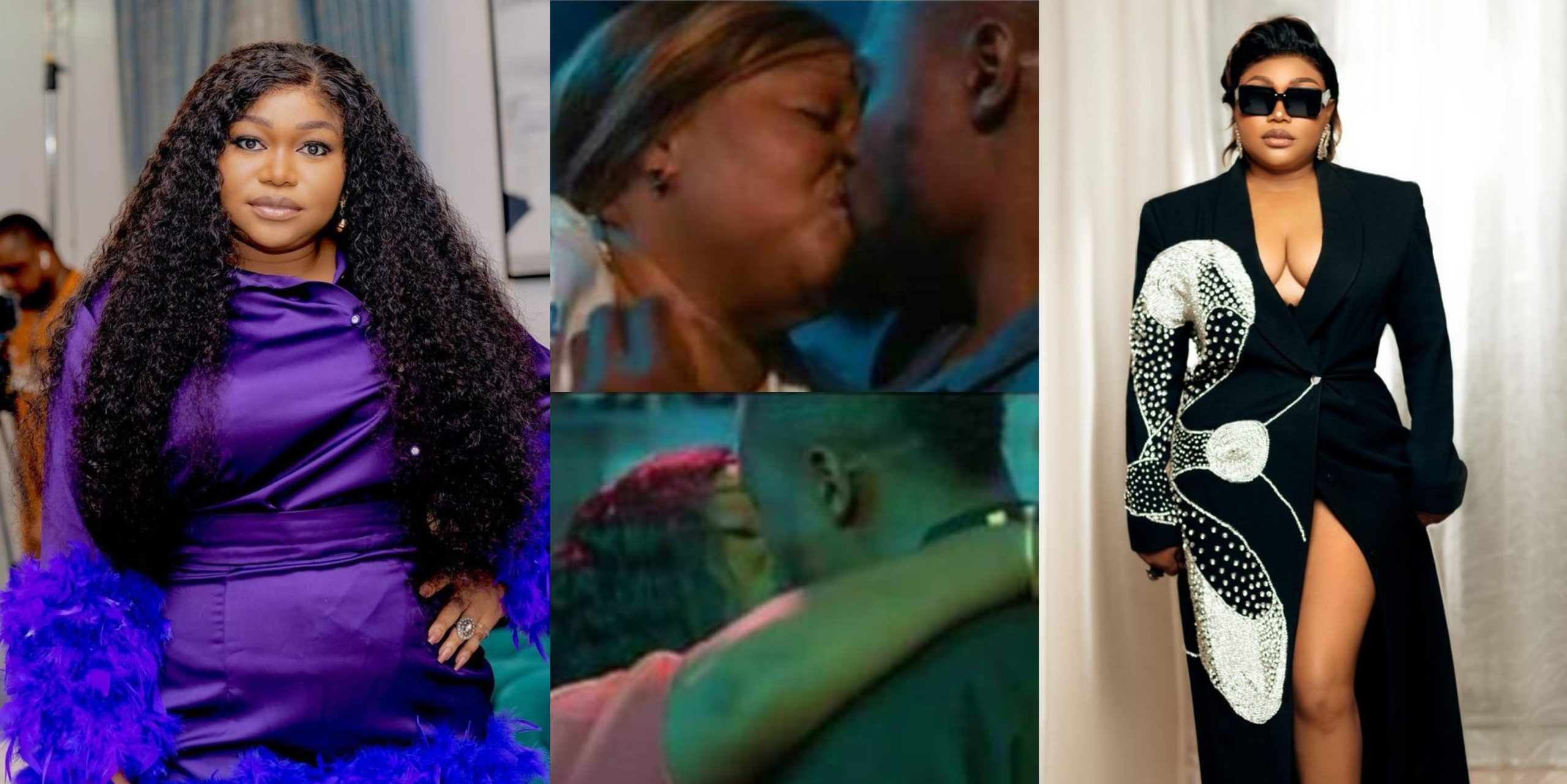 Actress Ruth Kadiri get dragged online for kissing in a movie after saying she would rather quit acting than kiss any man on set