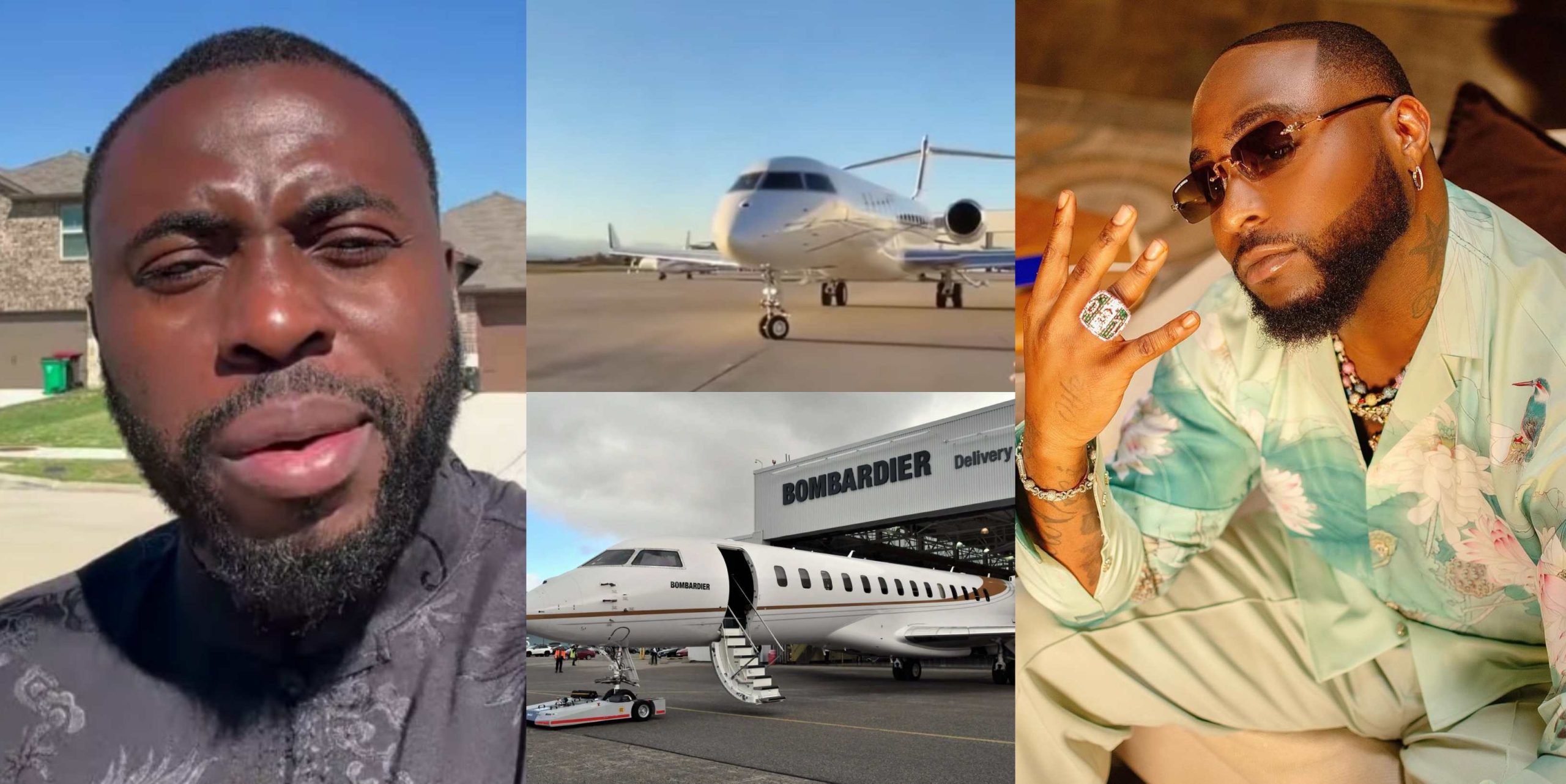 Mixed Reactions as Samklef reveals ‘real owner’ of Davido new private jet