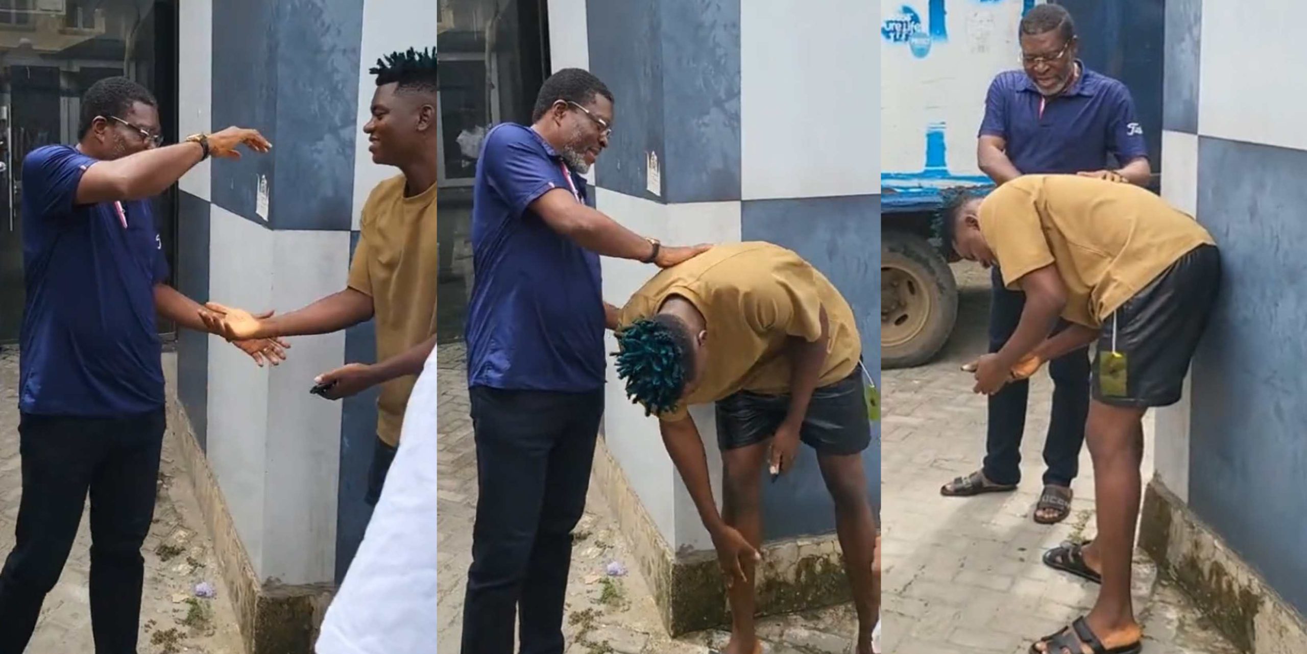 Moment actor Kanayo O. Kanayo bent OGB Recent to bow and greet him after stretching out his hands [Video]