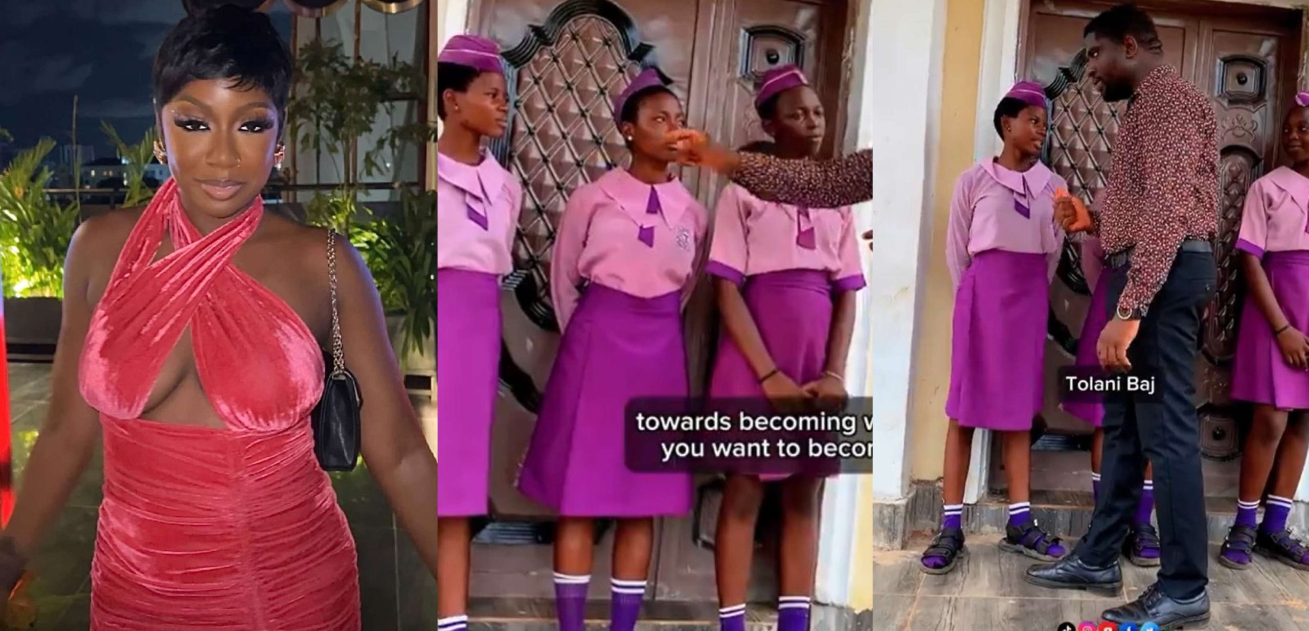 “If tolanibaj is your child’s role model, you failed as a parent” – Secondary school girl causes stir as she names Tolanibaj as her role model (Video)