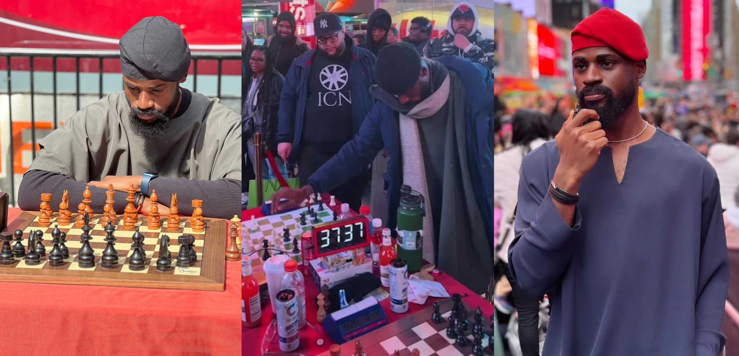 Tunde Onakoya surpasses 48 hours into chess marathon in New York as he set to breaks Guinness World Record, over $50k donated