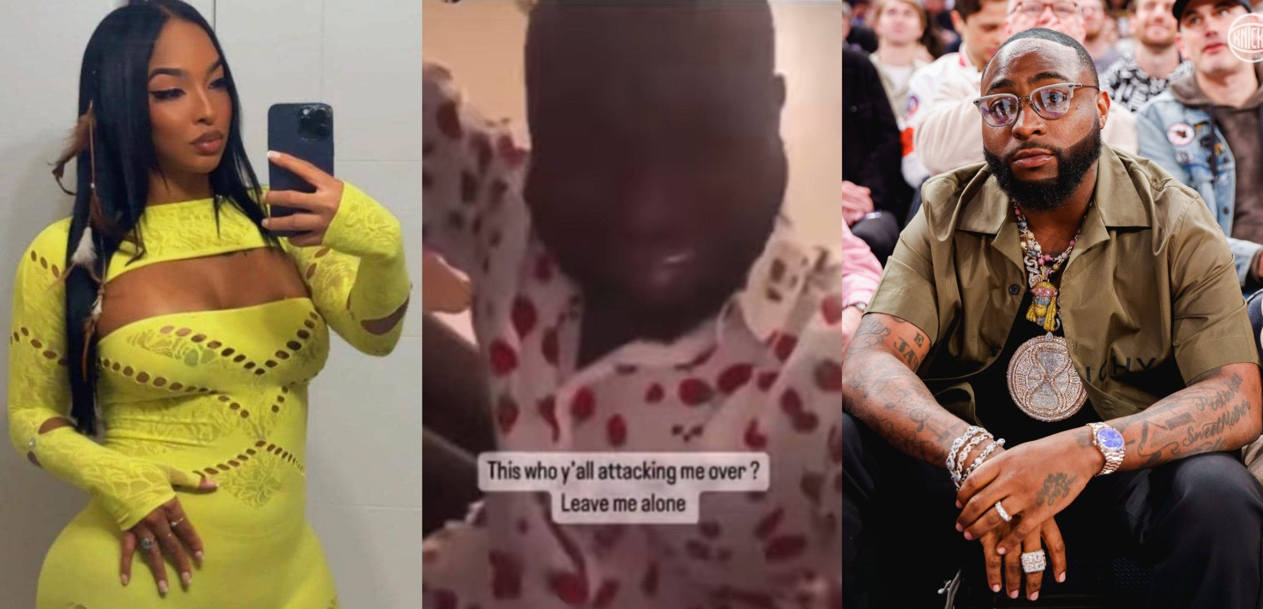 Video of singer Davido begging in tears to sleep with American model surface online