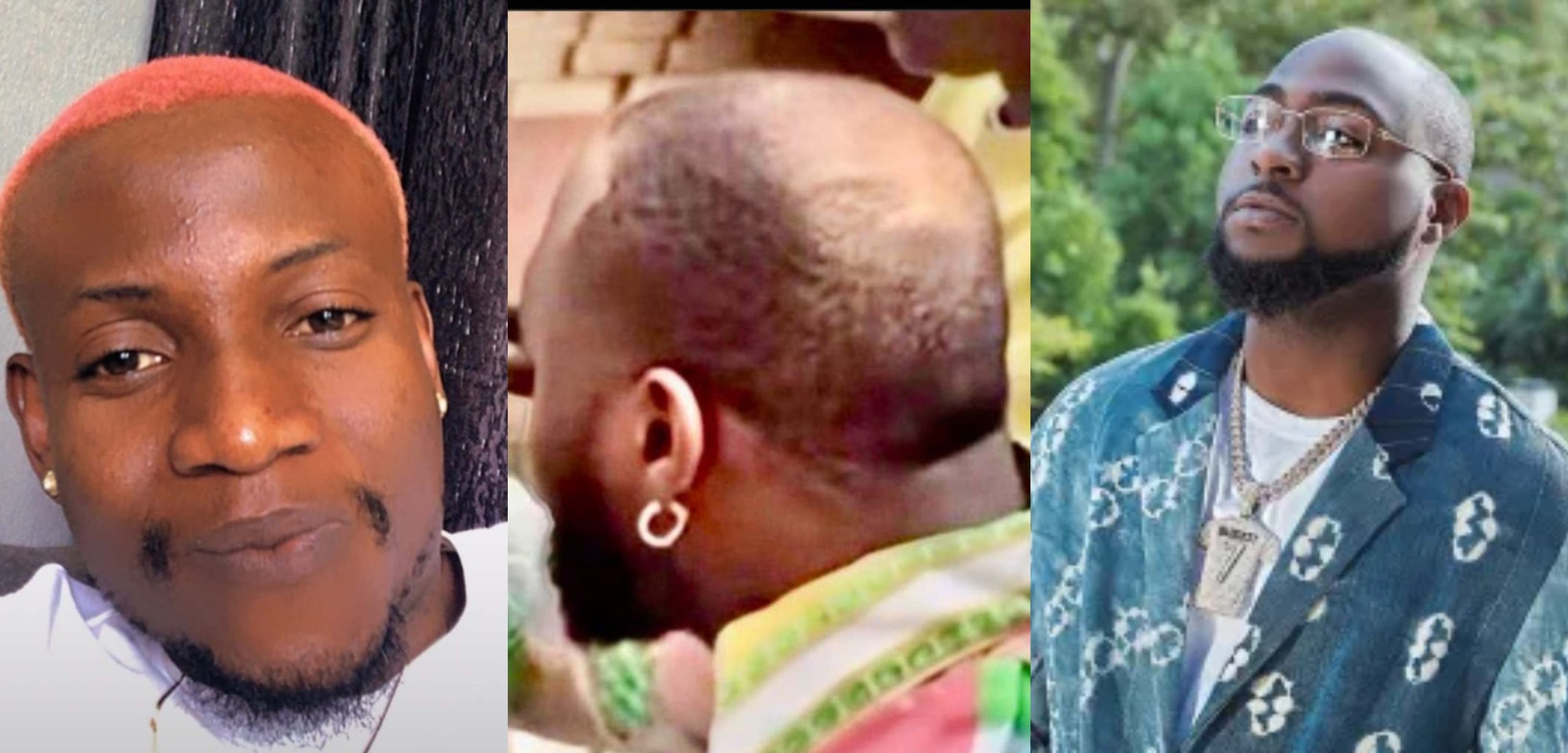 Abuja barber mocks Davido as he shares a photo revealing the singer’s head structure