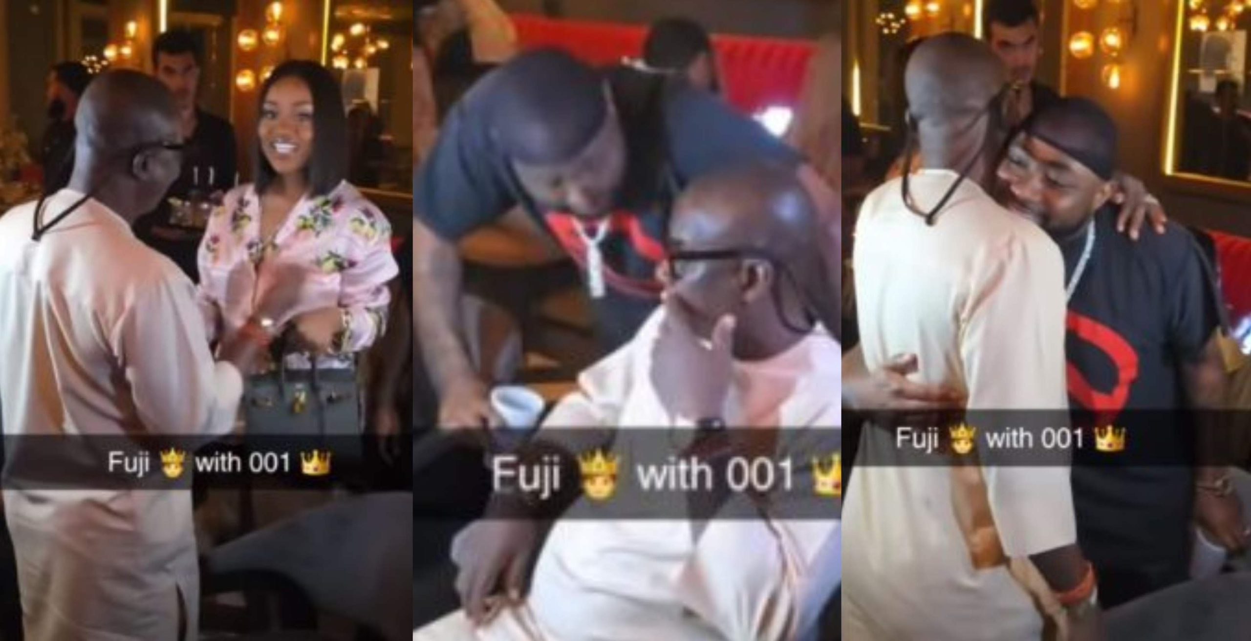 “Chioma is so respectful’ – Moment Davido introduces his wife Chioma to Fuji icon K1 De Ultimate at a recent event in US (Video)
