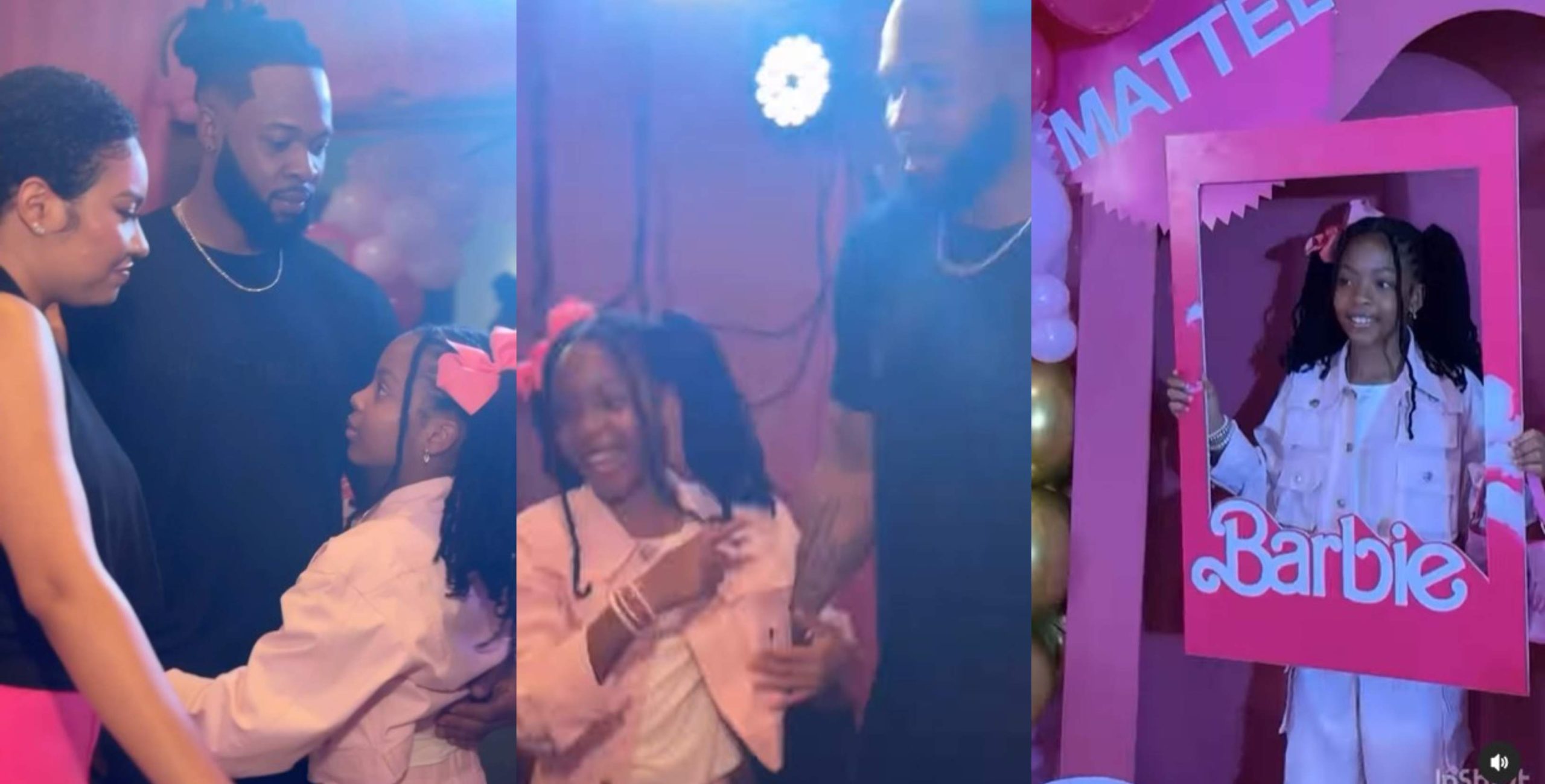 Singer Flavour and his babymama Anna Banner throw their daughter Sofia a birthday party (Video)