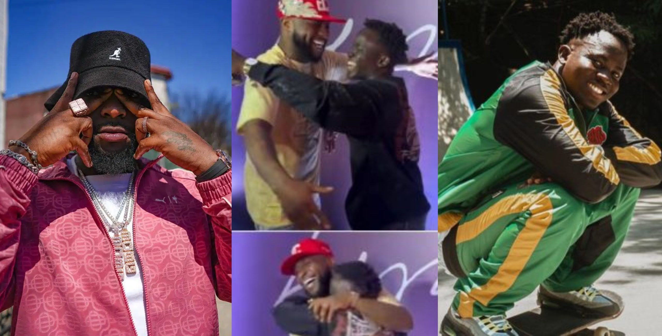 “My Wife Dey Show Me All Your Videos”- Davido Tells Gilmore As He Screams With Joy Meeting Davido For The First Time